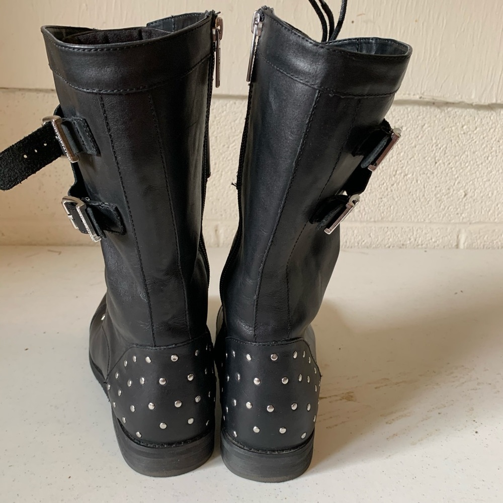 Ladies Black Leather Boots - Picture 3 of 9